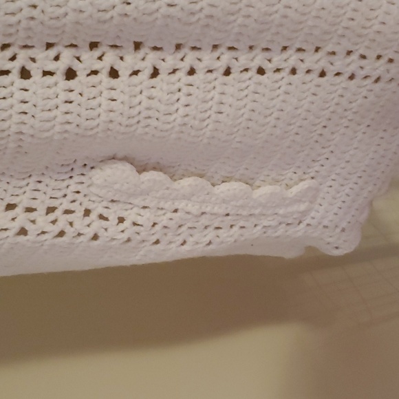 Vintage Handmaid Crocheted Button Cape - Picture 3 of 12